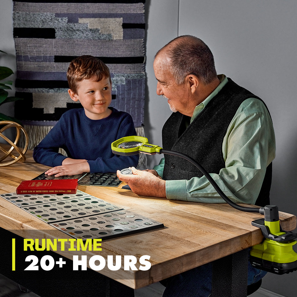ONE+ 18V MAGNIFYING CLAMP LIGHT KIT | RYOBI