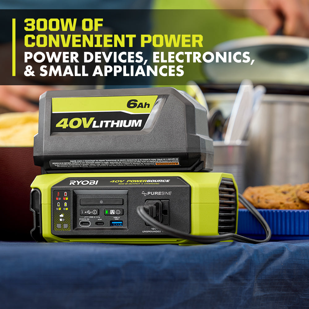 40V 300W POWER SOURCE/CHARGER | RYOBI