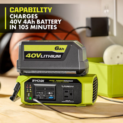 40V 300W POWER SOURCE/CHARGER | RYOBI