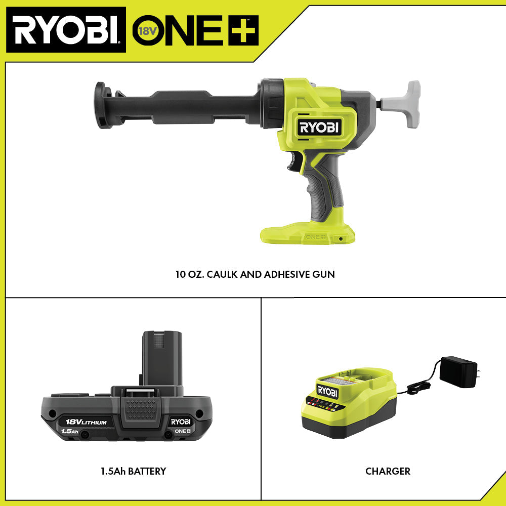 18V ONE+ 10 OZ. CAULK AND ADHESIVE GUN KIT | RYOBI