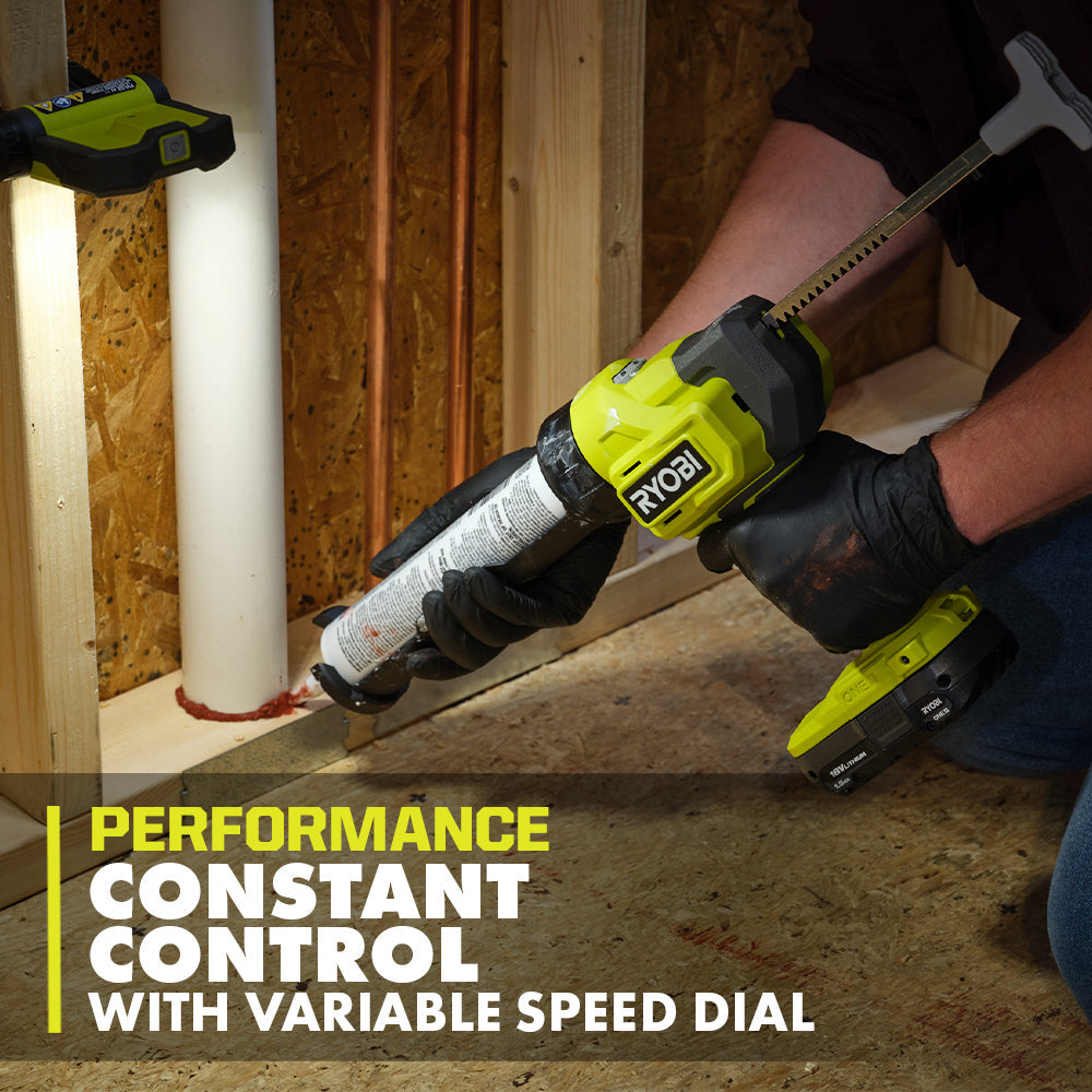 18V ONE+ 10 OZ. CAULK AND ADHESIVE GUN KIT | RYOBI