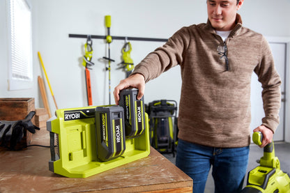 40V 3-PORT SEQUENTIAL FAST CHARGER | RYOBI