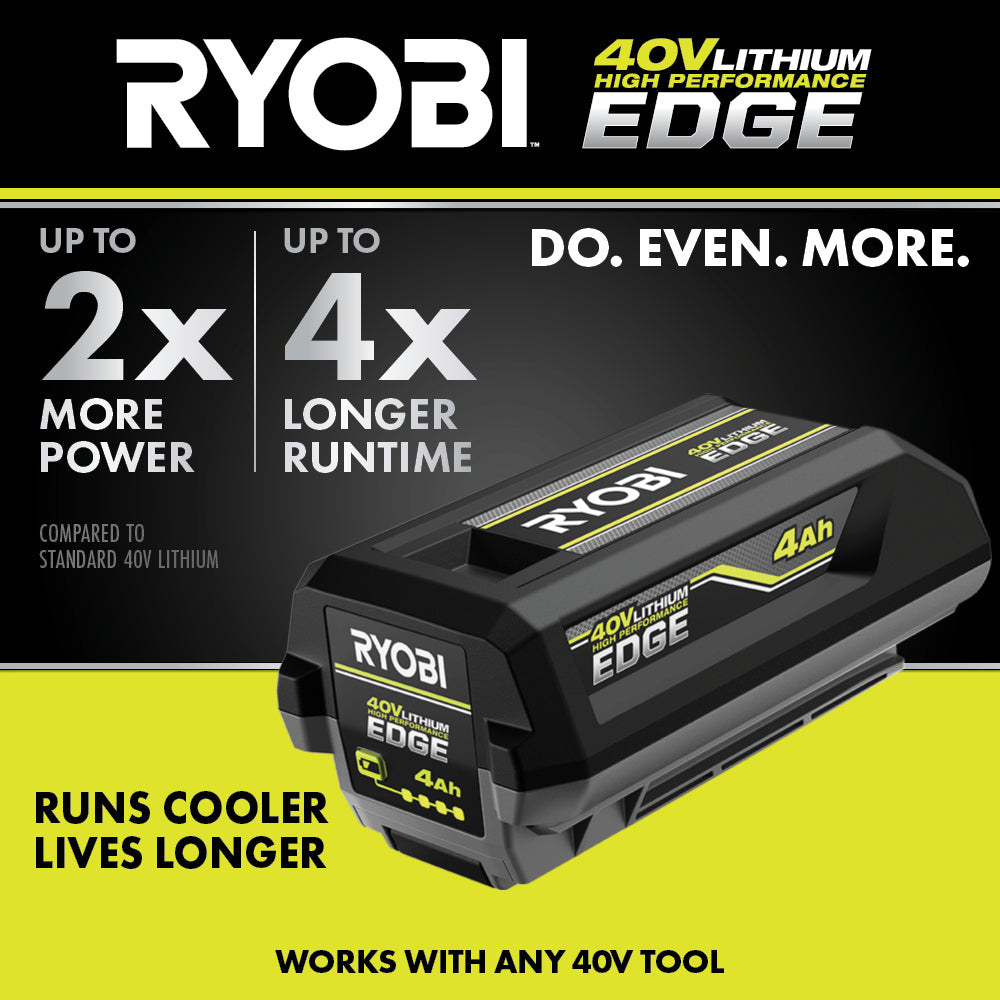 40V 4AH LITHIUM HIGH PERFORMANCE EDGE BATTERY | RYOBI