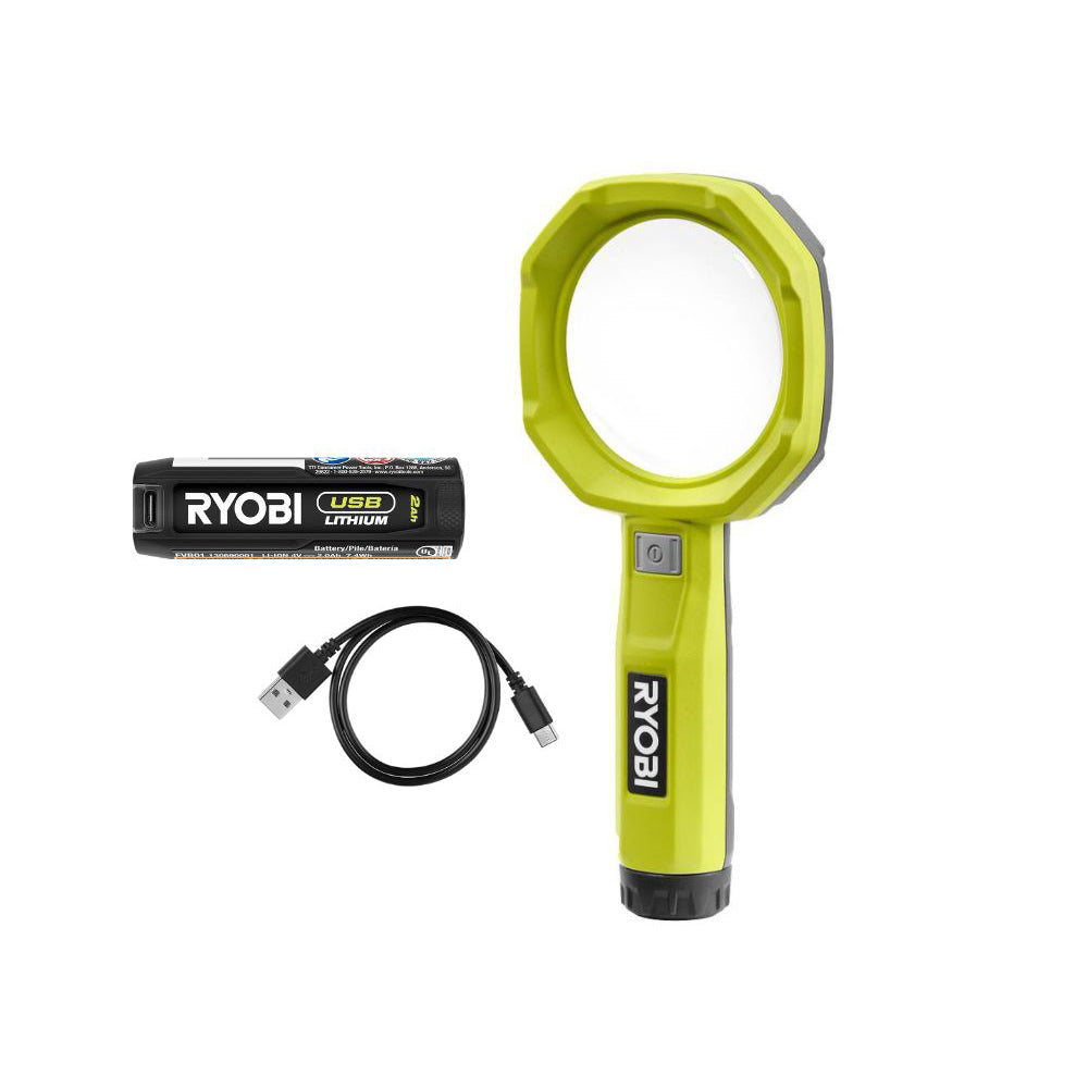 USB LITHIUM LED MAGNIFYING LIGHT KIT | RYOBI
