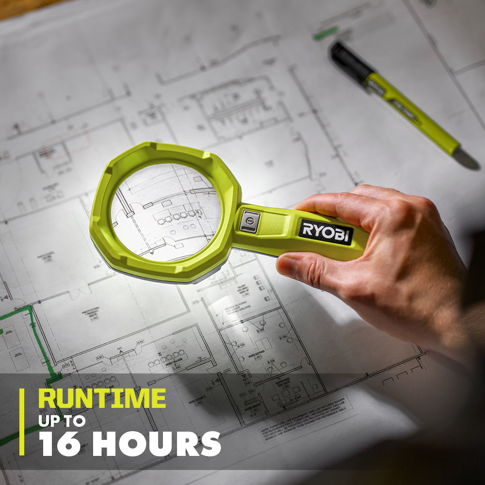 USB LITHIUM LED MAGNIFYING LIGHT KIT | RYOBI