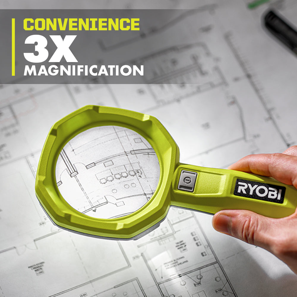 USB LITHIUM LED MAGNIFYING LIGHT KIT | RYOBI