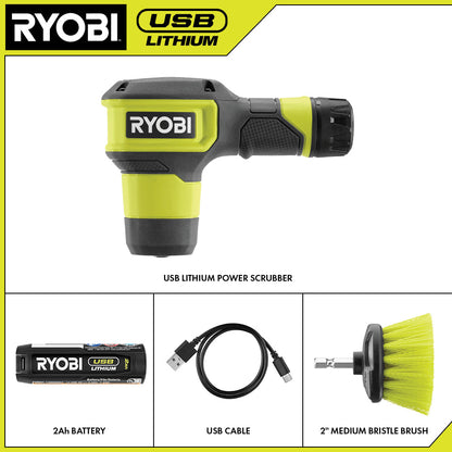 USB LITHIUM POWER SCRUBBER KIT | RYOBI