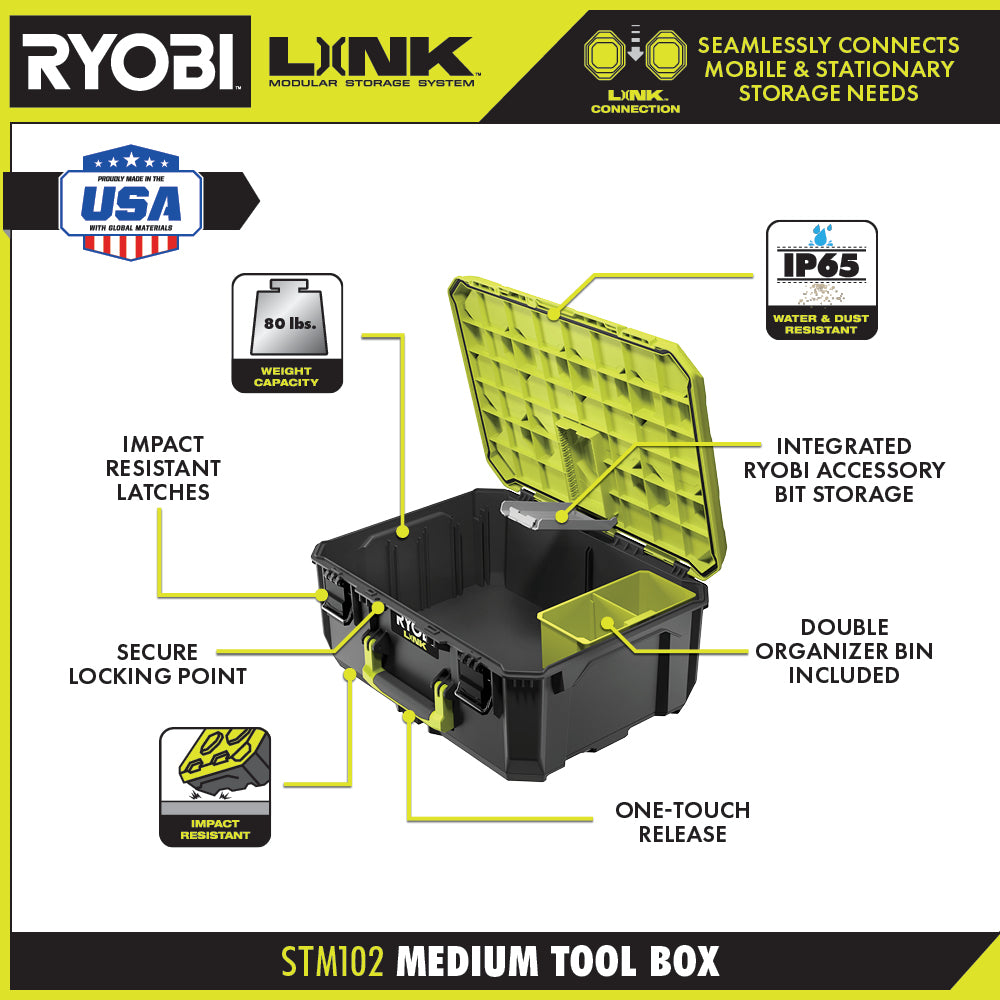 LINK MEDIUM TOOL BOX | RYOBI