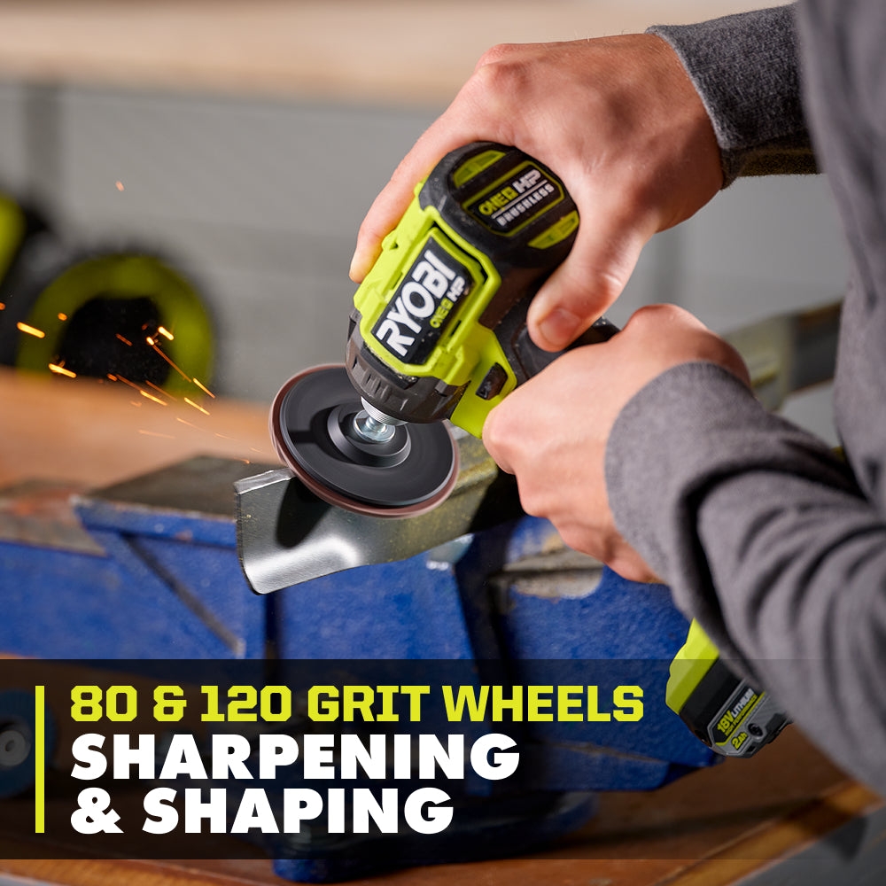 4 PC. FLAP WHEEL SET | RYOBI