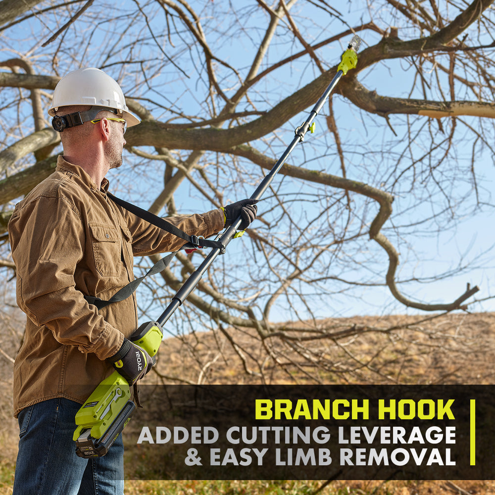 40V HP BRUSHLESS 10″ POLE SAW KIT | RYOBI