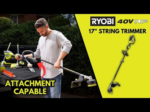 40V HP BRUSHLESS 17″ ATTACHMENT CAPABLE STRING TRIMMER | RYOBI