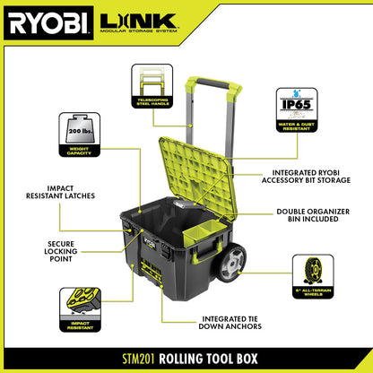 LINK ROLLING TOOL BOX | RYOBI