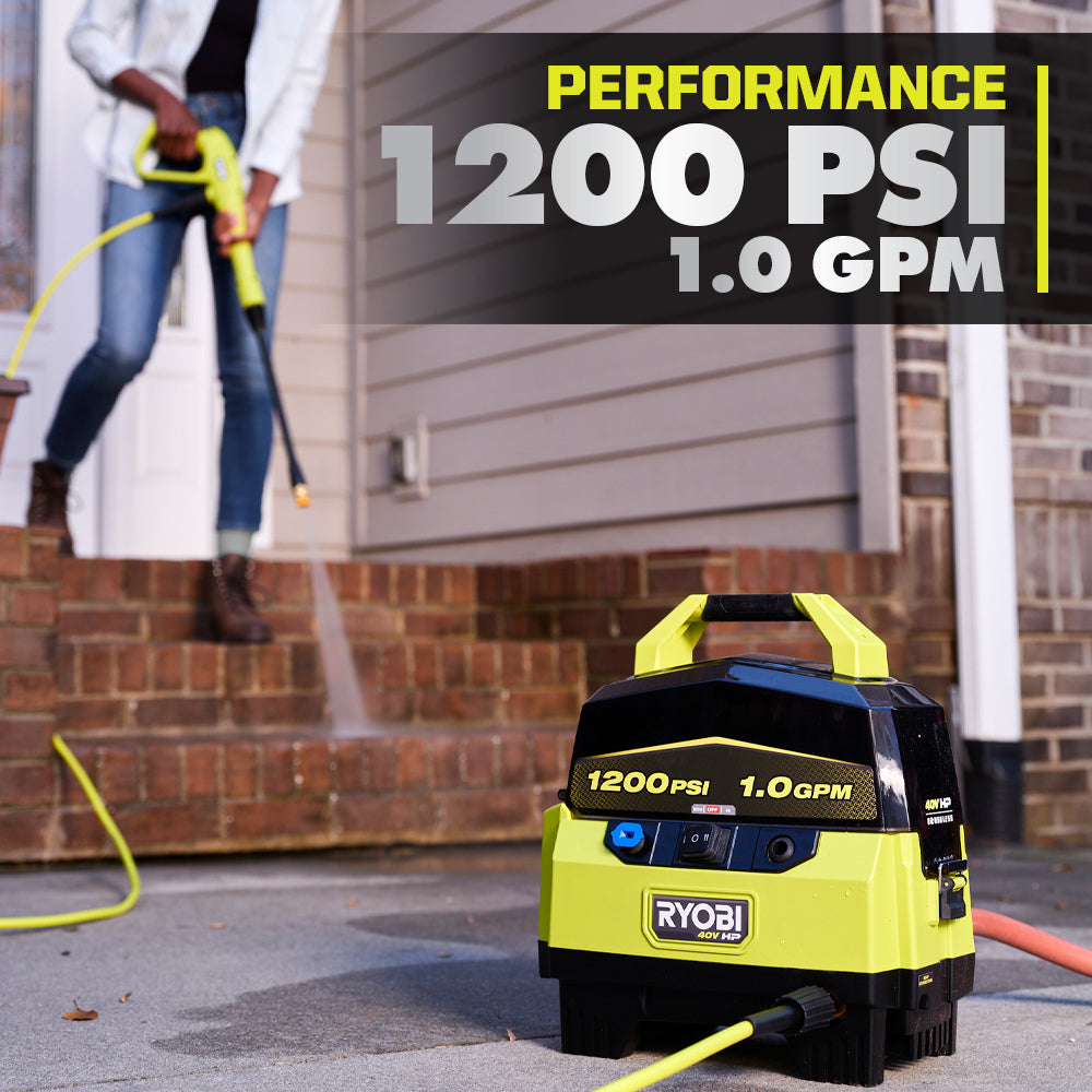 40V HP BRUSHLESS 1200 PSI 1.0 GPM PRESSURE WASHER | RYOBI