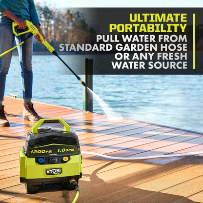 40V HP BRUSHLESS 1200 PSI 1.0 GPM PRESSURE WASHER | RYOBI