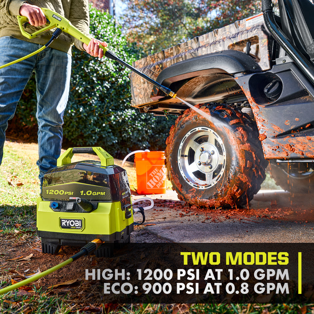 40V HP BRUSHLESS 1200 PSI 1.0 GPM PRESSURE WASHER | RYOBI