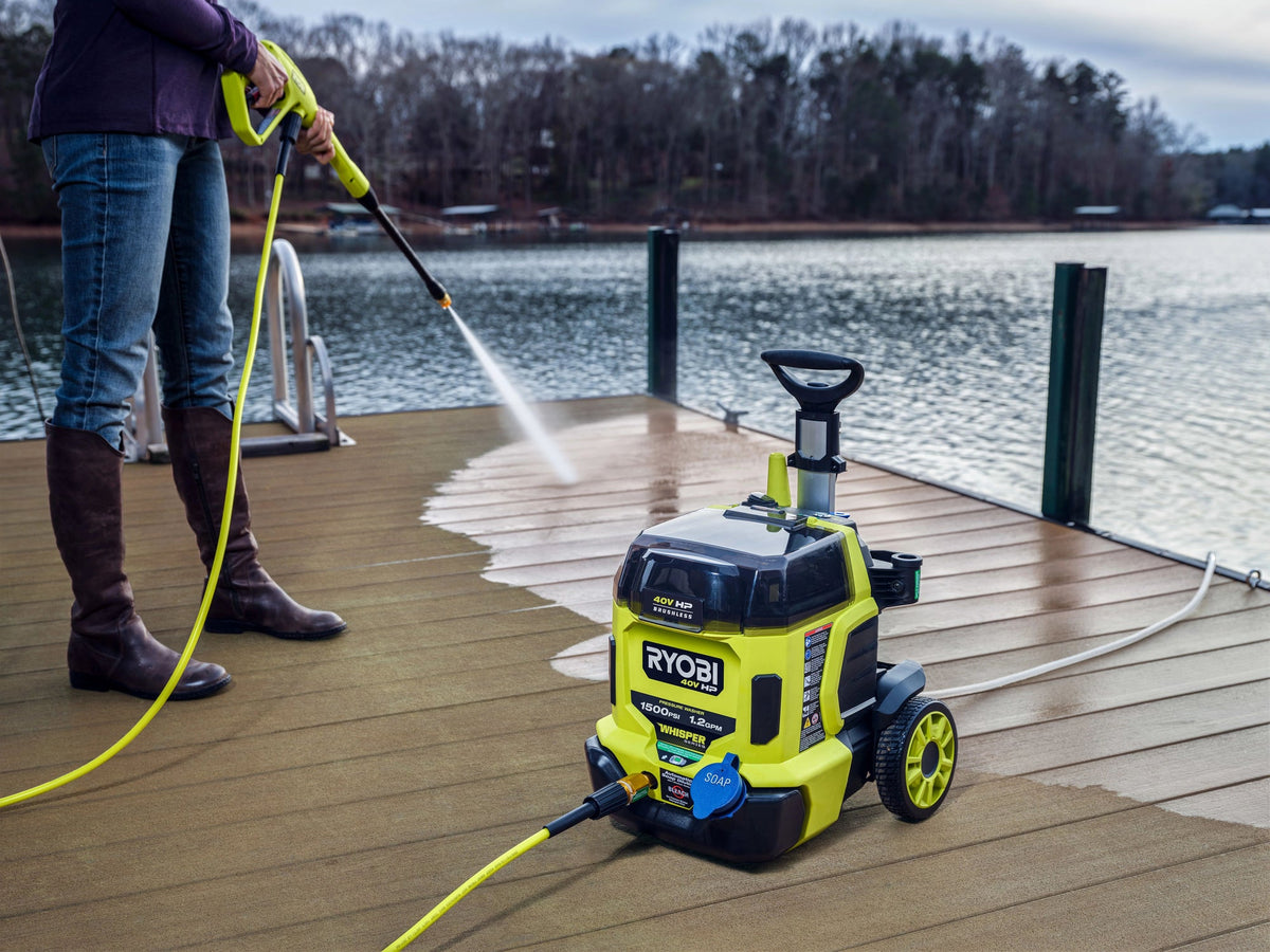 40V HP BRUSHLESS WHISPER SERIES 1500 PSI 1.2 GPM PRESSURE WASHER | RYOBI