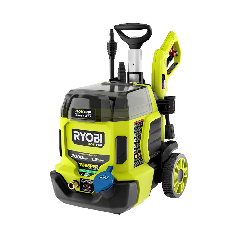 40V HP BRUSHLESS WHISPER SERIES 2000 PSI PRESSURE WASHER | RYOBI