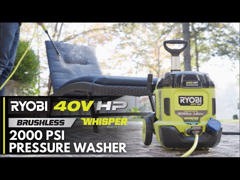 40V HP BRUSHLESS WHISPER SERIES 2000 PSI PRESSURE WASHER | RYOBI