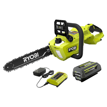 40V HP BRUSHLESS 14″ CHAINSAW KIT | RYOBI
