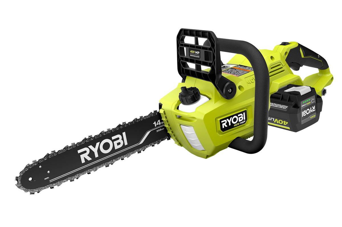40V HP BRUSHLESS 14″ CHAINSAW KIT | RYOBI