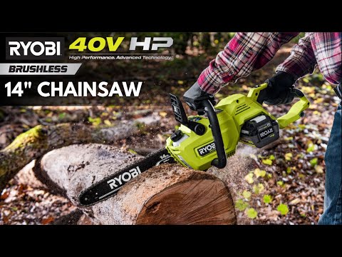 40V HP BRUSHLESS 14″ CHAINSAW KIT | RYOBI
