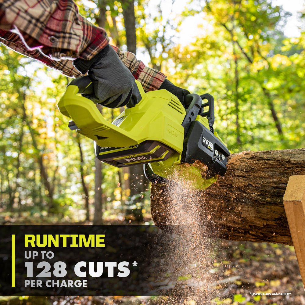40V HP BRUSHLESS 14″ CHAINSAW KIT | RYOBI