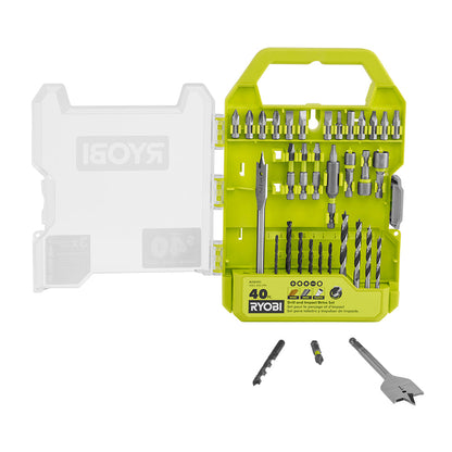 40 PC. DRILL AND IMPACT DRIVE SET | RYOBI