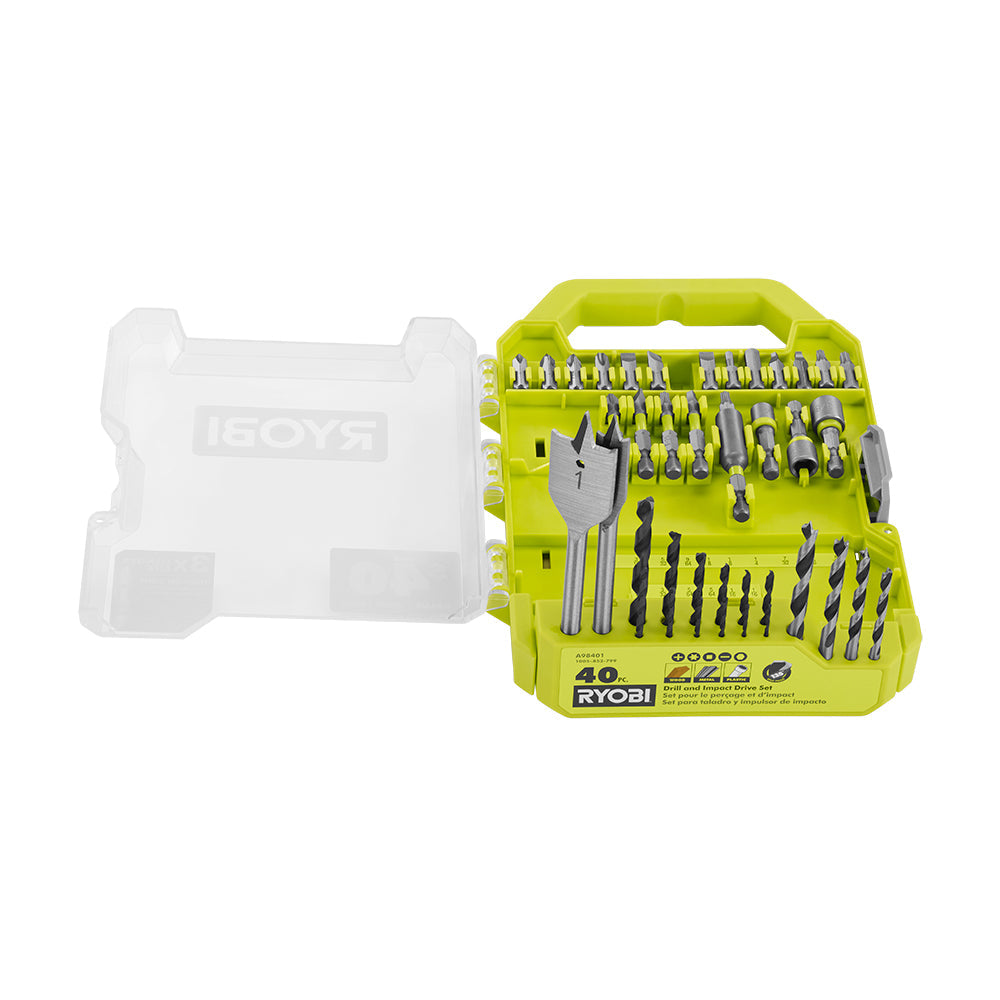 40 PC. DRILL AND IMPACT DRIVE SET | RYOBI