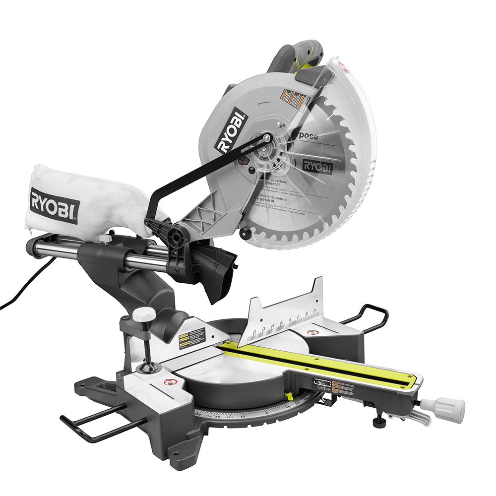 RYOBI 12″ SLIDING COMPOUND MITER SAW WITH LED | RYOBI