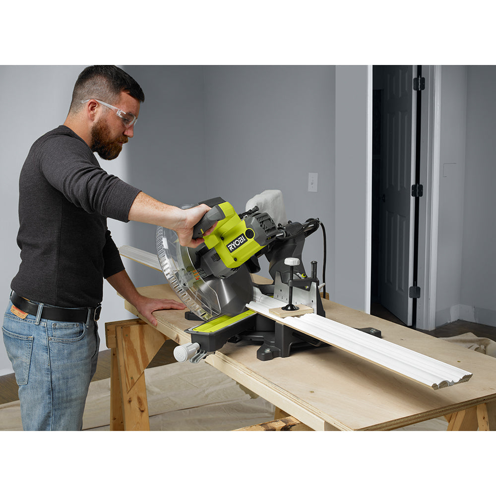 RYOBI 12″ SLIDING COMPOUND MITER SAW WITH LED | RYOBI