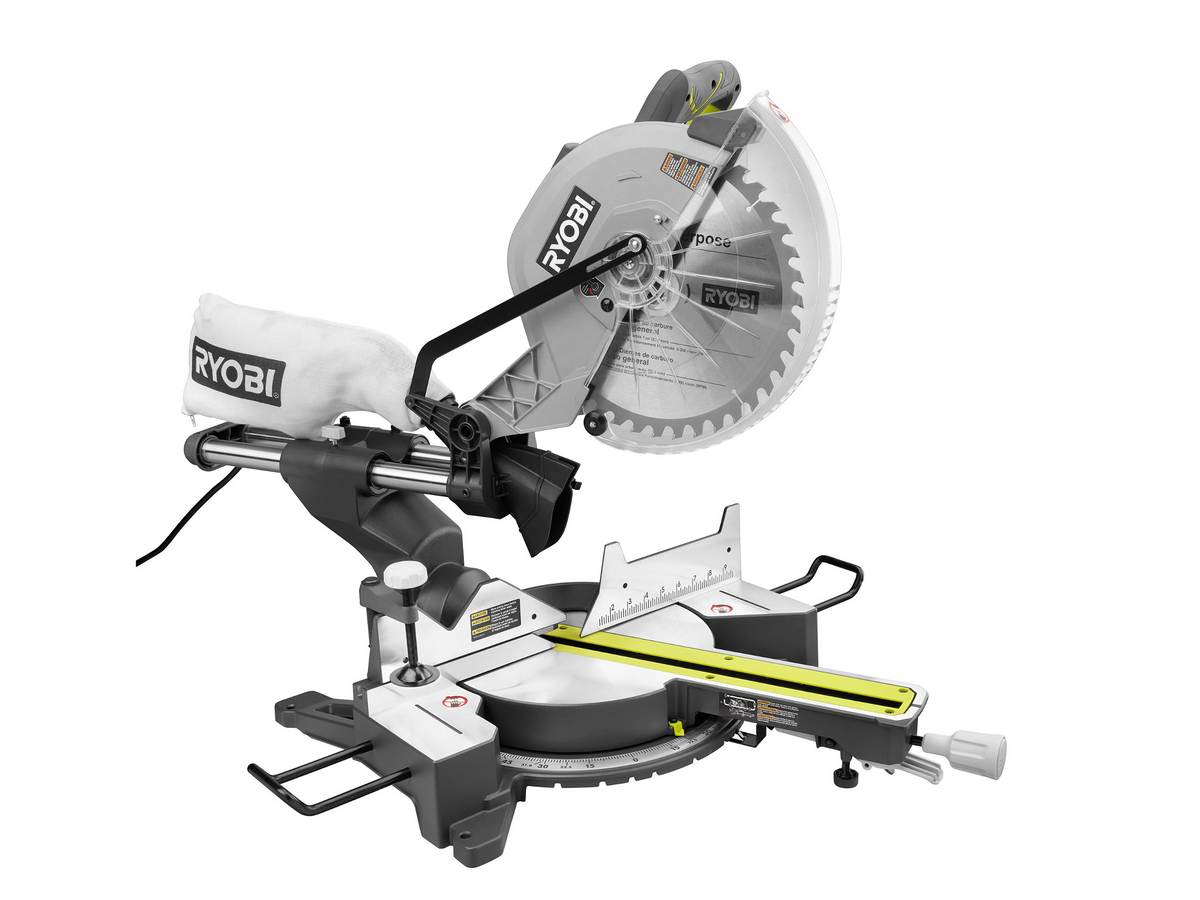 RYOBI 12″ SLIDING COMPOUND MITER SAW WITH LED | RYOBI