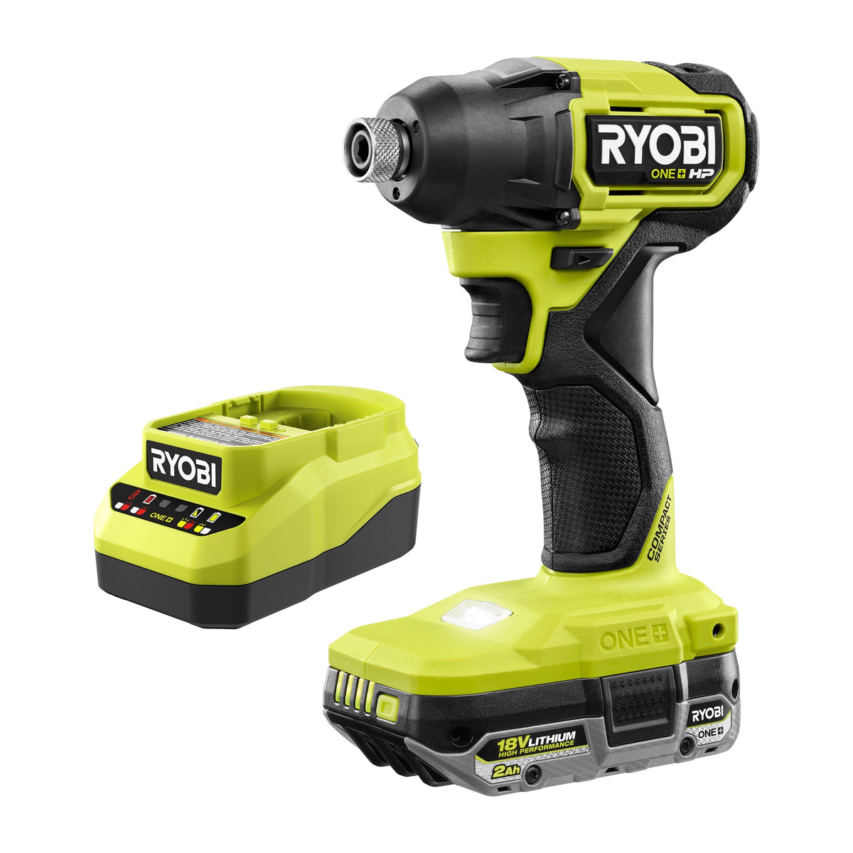 18V ONE+ HP COMPACT BRUSHLESS 1/4″ HEX IMPACT DRIVER KIT | RYOBI