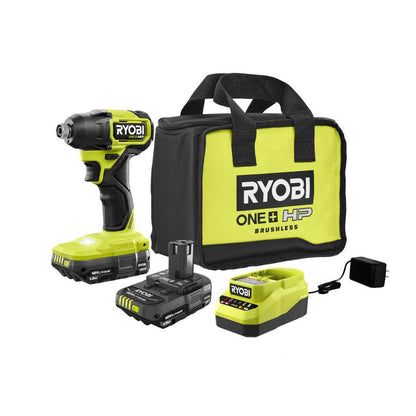 18V ONE+ HP COMPACT BRUSHLESS 1/4″ HEX IMPACT DRIVER KIT | RYOBI