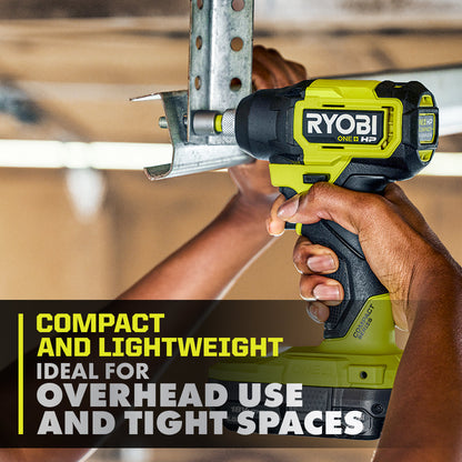 18V ONE+ HP COMPACT BRUSHLESS 1/4″ HEX IMPACT DRIVER KIT | RYOBI