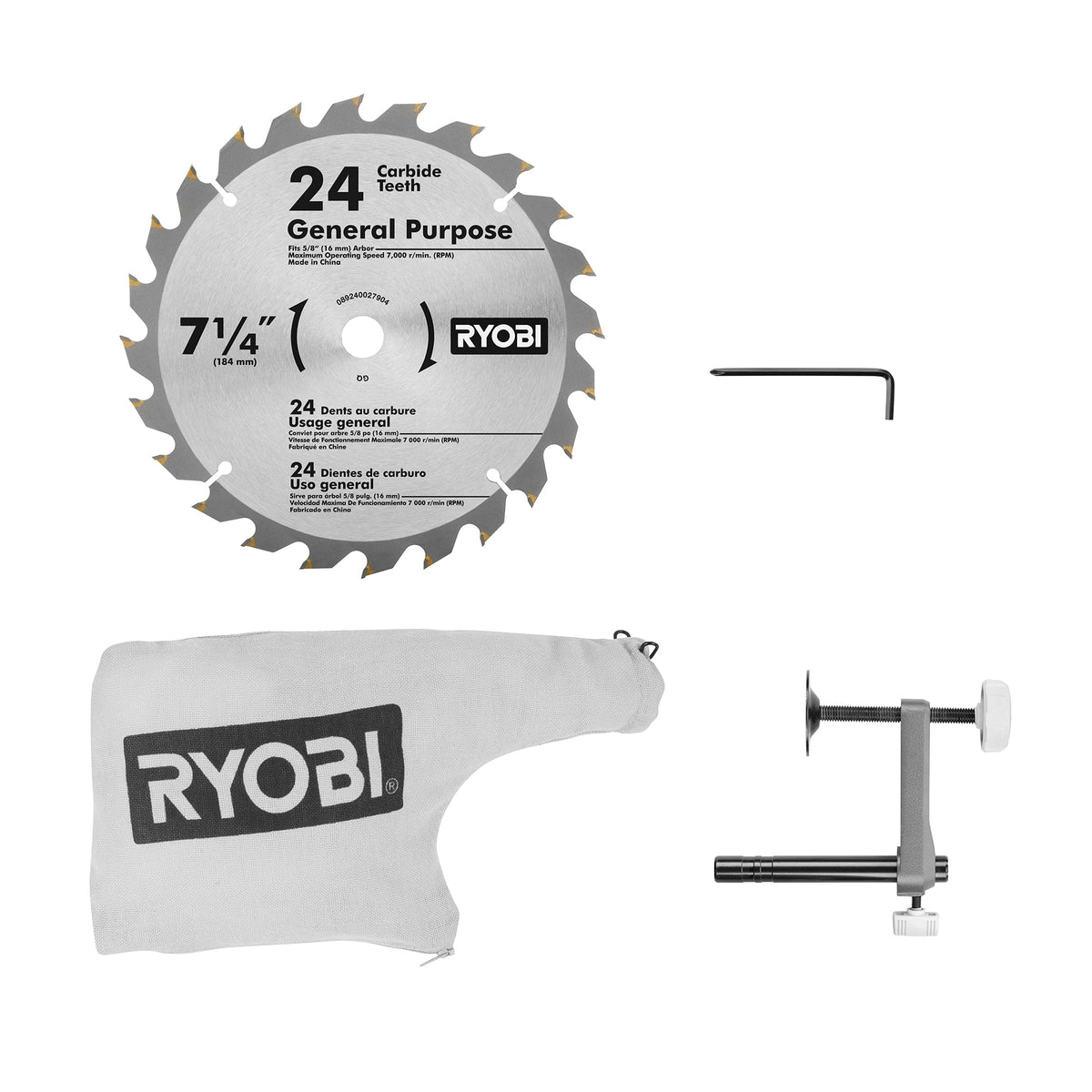 18V ONE+ 7-1/4″ COMPOUND MITER SAW WITH (1) 4.0 AH BATTERY AND 18V CHARGER | RYOBI
