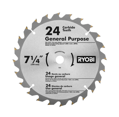 18V ONE+ 7-1/4″ COMPOUND MITER SAW WITH (1) 4.0 AH BATTERY AND 18V CHARGER | RYOBI