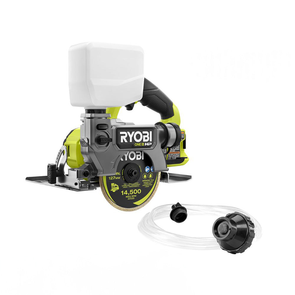 18V ONE+ BRUSHLESS 5″ HANDHELD TILE/MASONRY SAW | RYOBI