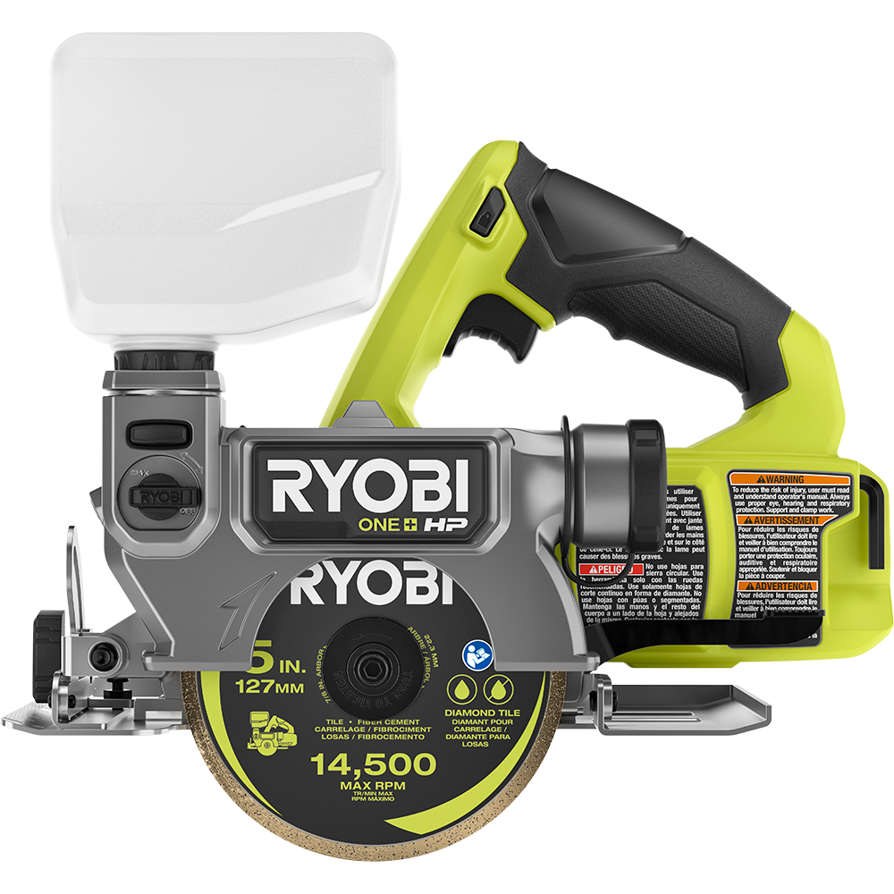 18V ONE+ BRUSHLESS 5″ HANDHELD TILE/MASONRY SAW | RYOBI