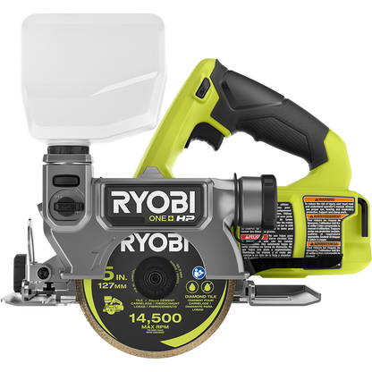 18V ONE+ BRUSHLESS 5″ HANDHELD TILE/MASONRY SAW | RYOBI