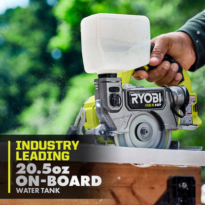 18V ONE+ BRUSHLESS 5″ HANDHELD TILE/MASONRY SAW | RYOBI