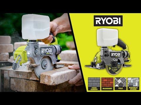 18V ONE+ BRUSHLESS 5″ HANDHELD TILE/MASONRY SAW KIT | RYOBI