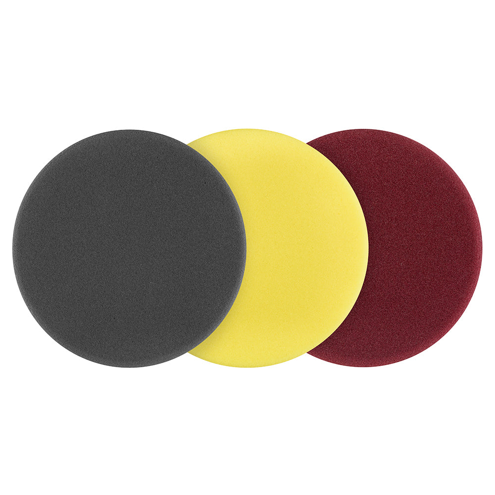 3 PC. 5″ FOAM DUAL ACTION POLISHER VARIETY PAD SET | RYOBI