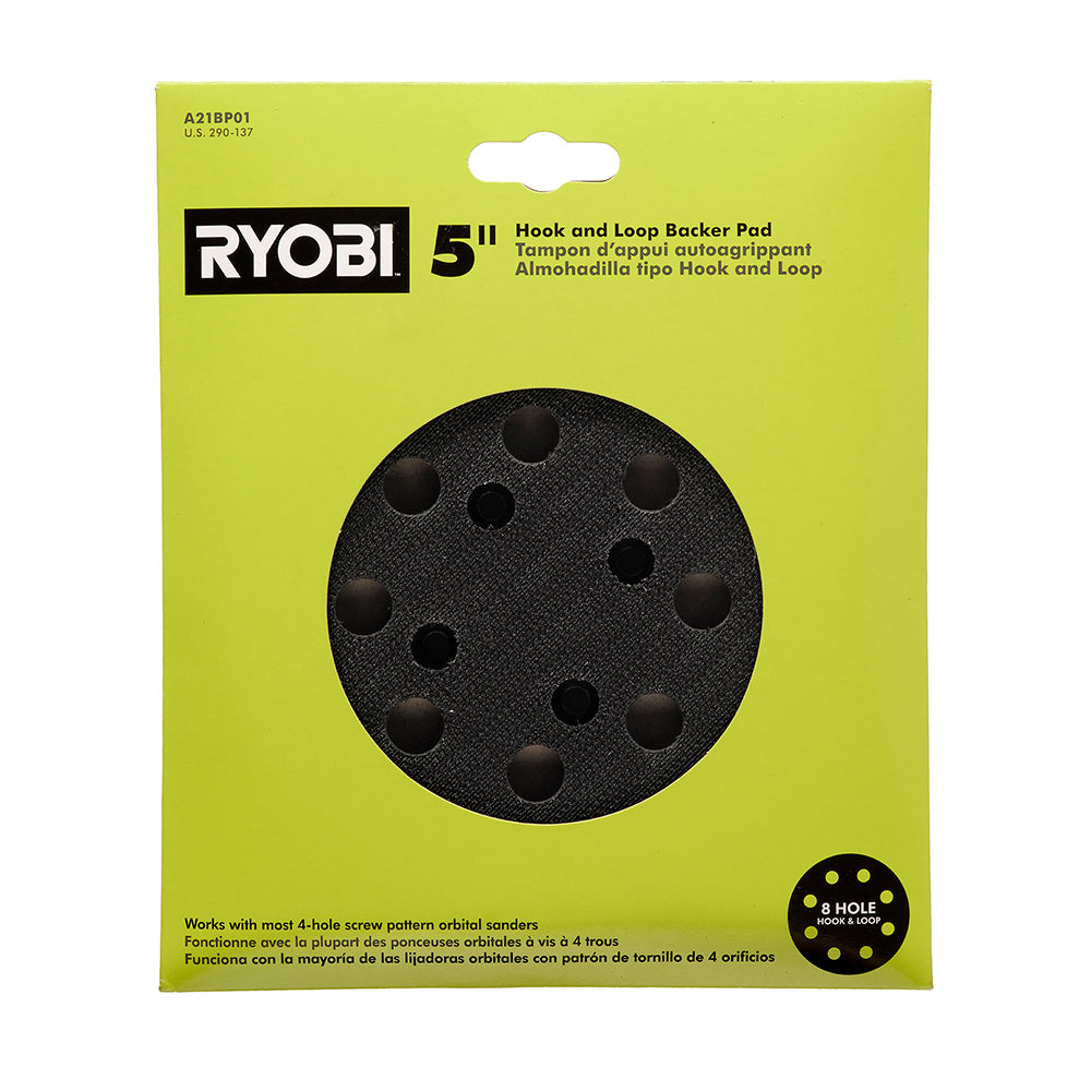 5″ BACKER PAD FOR ORBITAL SANDERS | RYOBI