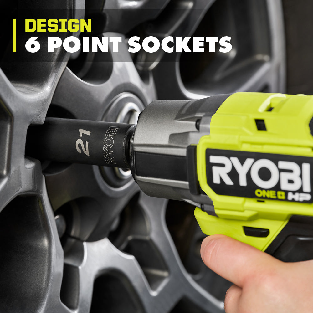 11 PC. METRIC 1/2″ DRIVE DEEP IMPACT SOCKET SET | RYOBI