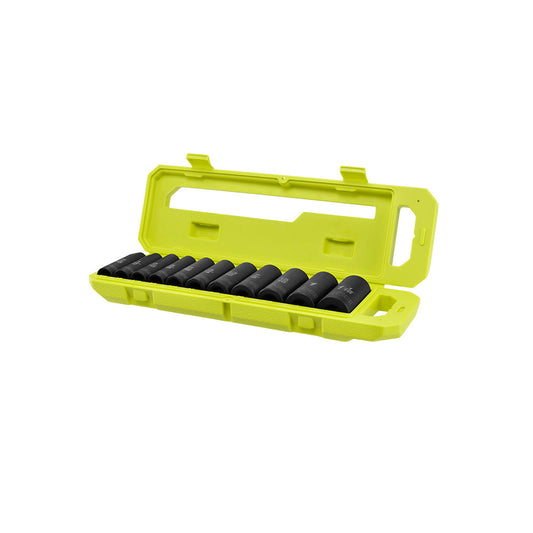 11 PC. SAE 1/2″ DRIVE DEEP IMPACT SOCKET SET | RYOBI