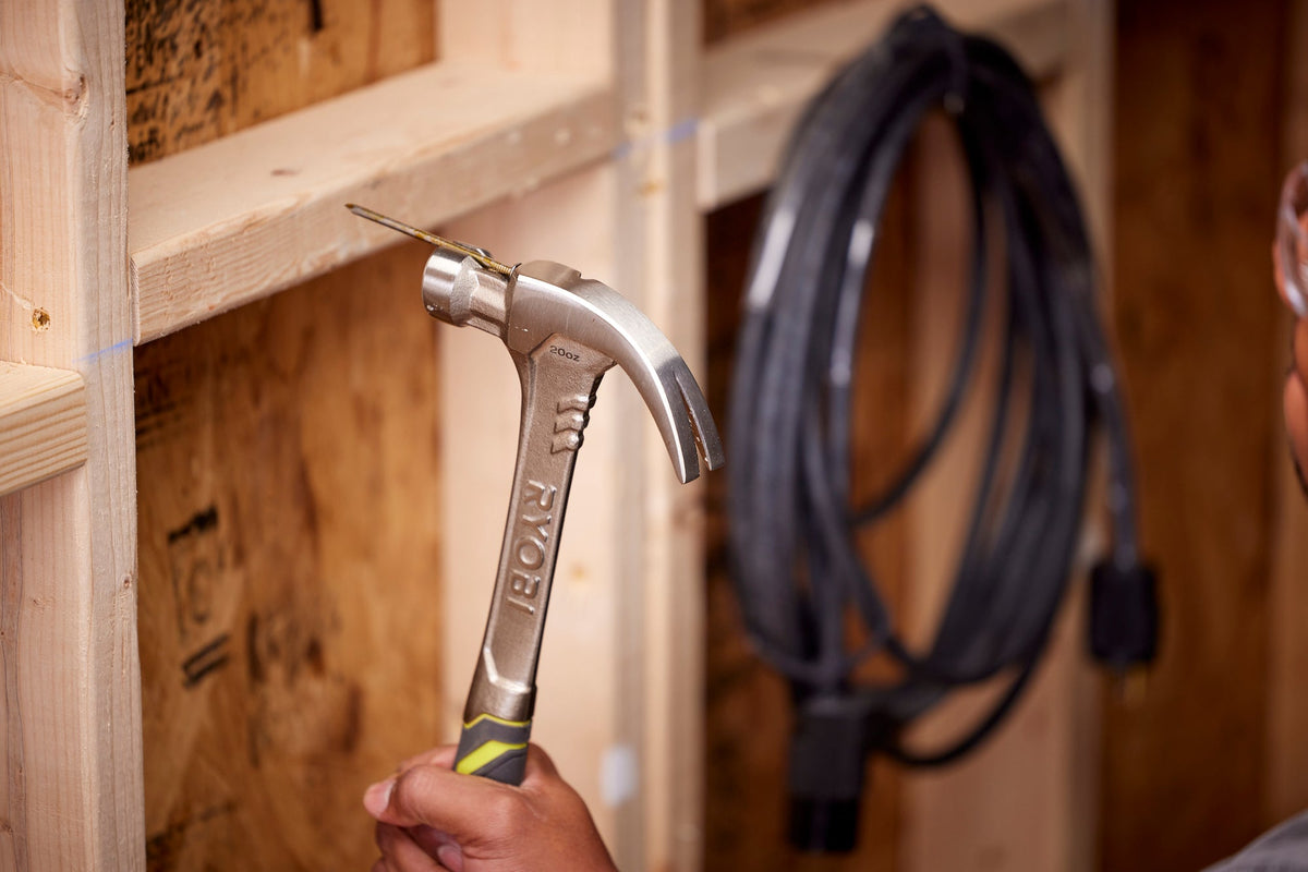 20OZ. STEEL CURVED CLAW HAMMER | RYOBI