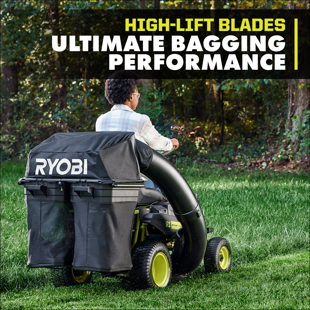 30″ BATTERY RIDING MOWER BAGGING BLADES | RYOBI
