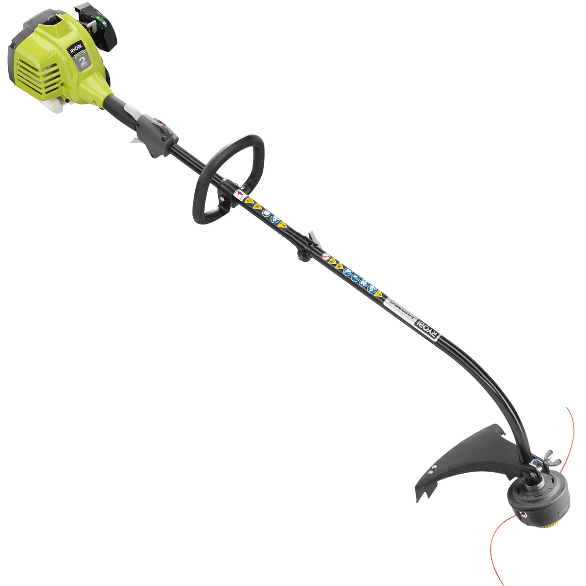 2 CYCLE FULL CRANK ATTACHMENT CAPABLE CURVED SHAFT STRING TRIMMER | RYOBI
