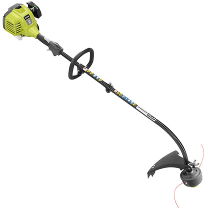 2 CYCLE FULL CRANK ATTACHMENT CAPABLE CURVED SHAFT STRING TRIMMER | RYOBI