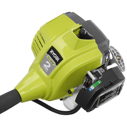 2 CYCLE FULL CRANK ATTACHMENT CAPABLE CURVED SHAFT STRING TRIMMER | RYOBI